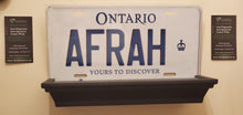 Load image into Gallery viewer, AFRAH  : Custom Car Ontario For Off Road License Plate Souvenir Personalized Gift Display
