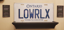 Load image into Gallery viewer, LOWRLX : Custom Car Ontario For Off Road License Plate Souvenir Personalized Gift Display
