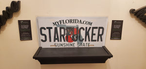 *STARFUCKER* : Personalized Name Plate:  Souvenir/Gift Plate in Car Size