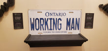 Load image into Gallery viewer, *WORKING MAN* : Personalized Name Plate:  Souvenir/Gift Plate in Car Size
