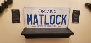 *MATLOCK*  : Personalized Name Plate:  Souvenir/Gift Plate in Car Size