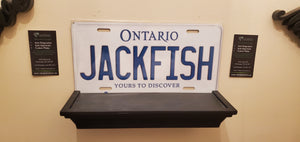 *JACKFISH*  : Personalized Name Plate:  Souvenir/Gift Plate in Car Size