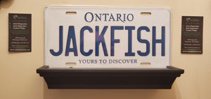 *JACKFISH*  : Personalized Name Plate:  Souvenir/Gift Plate in Car Size