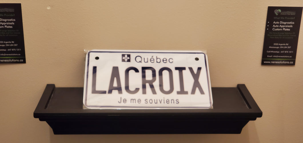 *LACROIX* : Hey, Want To Stand Out From The Crowd?  : Customized Motorbike Style Souvenir/Gift Plates (Any Province)