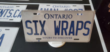 Load image into Gallery viewer, *SIX WRAPS*  : Personalized Style Souvenir/Gift Plate in Car Size
