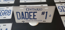 Load image into Gallery viewer, *DADEE #1*  : Personalized Style Souvenir/Gift Plate in Car Size
