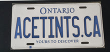 Load image into Gallery viewer, ACETINTS.CA  : Custom Car Ontario For Off Road License Plate Souvenir Personalized Gift Display
