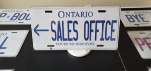 *-SALES OFFICE*  : Personalized Style Souvenir/Gift Plate in Car Size