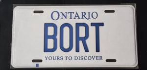 *BORT*  : Personalized Style Souvenir/Gift Plate in Car Size