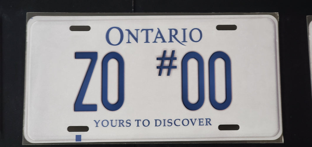 *ZO #OO*  : Personalized Style Souvenir/Gift Plate in Car Size