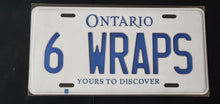 Load image into Gallery viewer, 6 WRAPS  : Custom Car Ontario For Off Road License Plate Souvenir Personalized Gift Display
