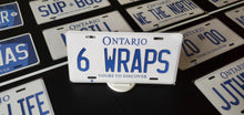 Load image into Gallery viewer, 6 WRAPS  : Custom Car Ontario For Off Road License Plate Souvenir Personalized Gift Display
