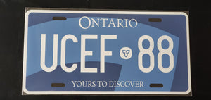 *UCEF 88*  : Personalized Style Souvenir/Gift Plate in Car Size