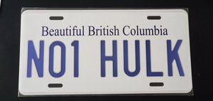 *NO1 HULK*  : Personalized Style Souvenir/Gift Plate in Car Size