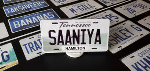 *SAANIYA*  : Personalized Style Souvenir/Gift Plate in Car Size