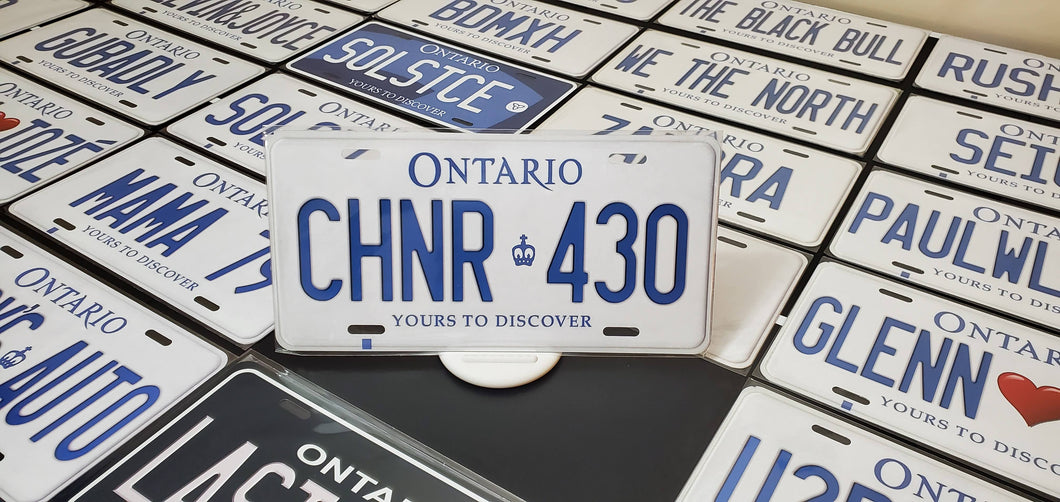 Custom Car License Plate: CHNR 430