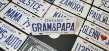 Load image into Gallery viewer, Custom Car License Plate: GRAM&amp;PAPA
