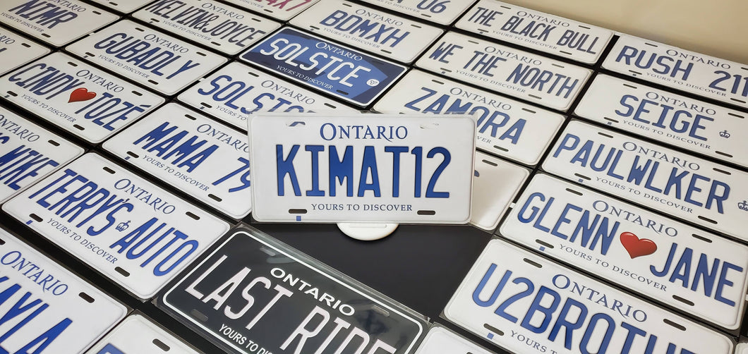 Custom Car License Plate: Kimat 12