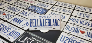 Custom Car License Plate: Bella.LeBlanc
