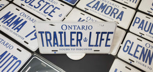 Trailer Life : Custom Car Plate Ontario For Novelty Souvenir Gift Display Special Occasions Mancave Garage Office Windshield