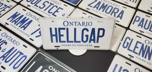Custom Car License Plate: Hellgap