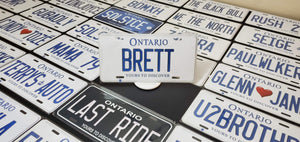 Custom Car License Plate: Brett