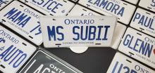 Load image into Gallery viewer, Custom Car License Plate: MS SUBII
