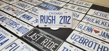 Load image into Gallery viewer, Custom Car License Plate: RUSH 2112
