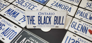 Custom Car License Plate: The Black Bull