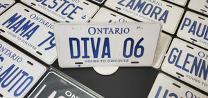 Custom Car License Plate: DIVA 06