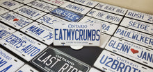 Load image into Gallery viewer, Custom Car License Plate: Eatmycrumbs
