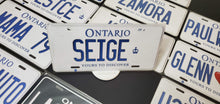 Load image into Gallery viewer, Custom Car License Plate: Seige
