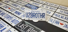 Load image into Gallery viewer, Custom Car License Plate: u2brothr
