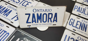 Custom Car License Plate: Zamora