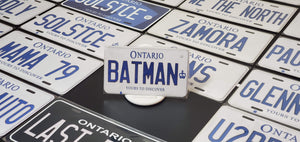 Custom Car License Plate: Batman