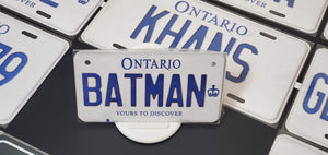 Custom Car License Plate: Batman