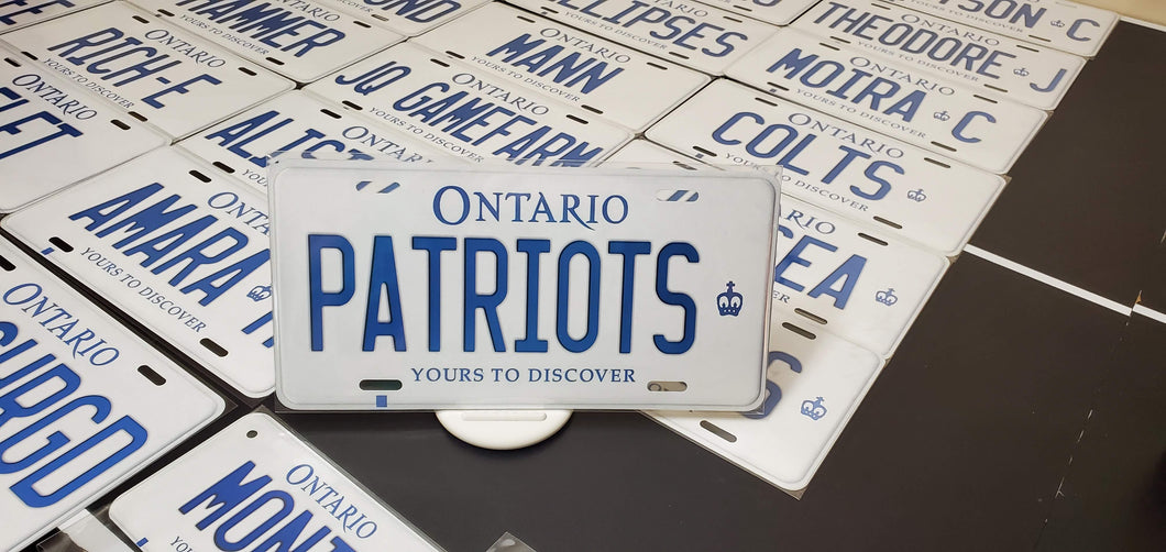 *PATRIOTS* : Hey, Want to Stand Out From The Crowd?  : Customized Any Province Car Style Souvenir/Gift Plates