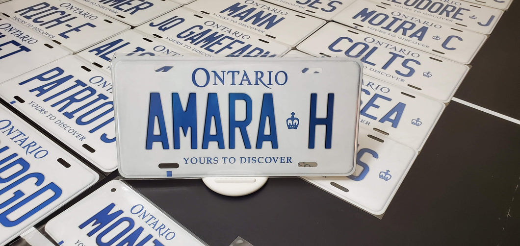 AMARA H : Custom Car Ontario For Off Road License Plate Souvenir Personalized Gift Display