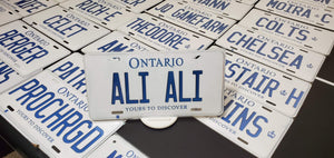 ALI ALI : Custom Car Ontario For Off Road License Plate Souvenir Personalized Gift Display