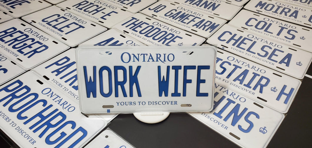 *WORK WIFE* : Hey, Want to Stand Out From The Crowd?  : Customized Any Province Car Style Souvenir/Gift Plates