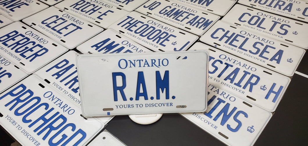 *R.A.M.* : Hey, Want to Stand Out From The Crowd?  : Customized Any Province Car Style Souvenir/Gift Plates