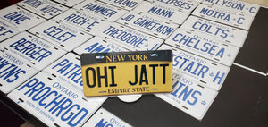 *OHI JATT* : Hey, Want to Stand Out From The Crowd?  : Customized New York Car Style Souvenir/Gift Plates