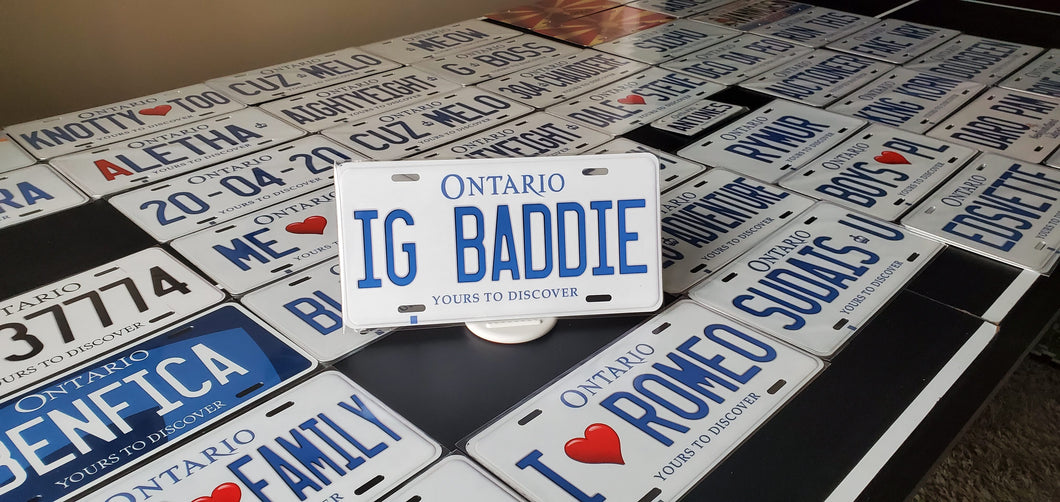 *IG BADDIE* : Hey, Want to Stand Out From The Crowd?  : Customized Any Province Car Style Souvenir/Gift Plates