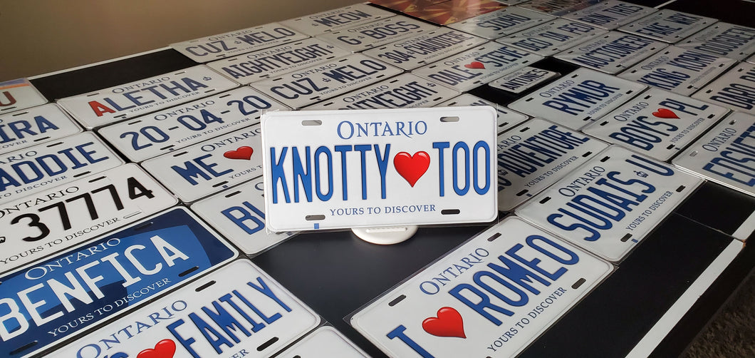*KNOTTY <3 TOO* : Hey, Want to Stand Out From The Crowd?  : Customized Any Province Car Style Souvenir/Gift Plates