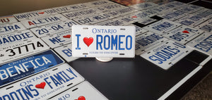 *I <3 ROMEO* : Hey, Want to Stand Out From The Crowd?  : Customized Any Province Car Style Souvenir/Gift Plates