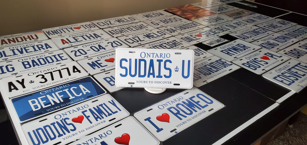 *SUDAIS U * : Hey, Want to Stand Out From The Crowd?  : Customized Any Province Car Style Souvenir/Gift Plates