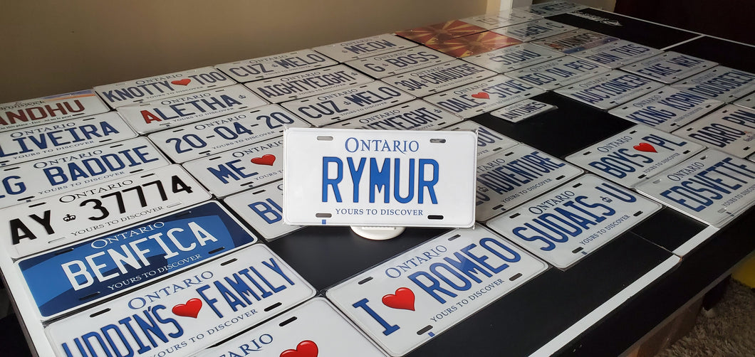 *RYMUR* : Hey, Want to Stand Out From The Crowd?  : Customized Any Province Car Style Souvenir/Gift Plates