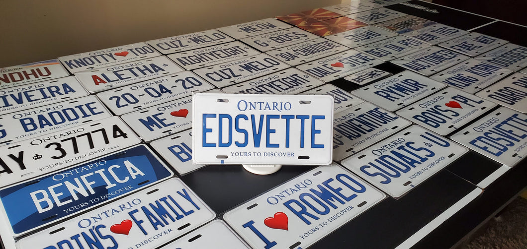 *EDSVETTE* : Hey, Want to Stand Out From The Crowd?  : Customized Any Province Car Style Souvenir/Gift Plates