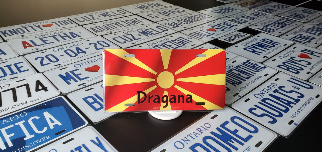 *DRAGANA* : Hey, Want to Stand Out From The Crowd?  : Customized Any Province Car Style Souvenir/Gift Plates
