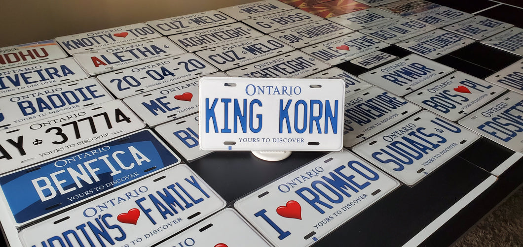 *KING KORN* : Hey, Want to Stand Out From The Crowd?  : Customized Any Province Car Style Souvenir/Gift Plates